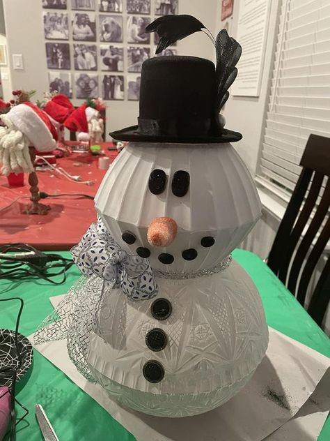 Dollar Tree Fanatics Crafts & Decor | I made a snowman using the Dollar Tree bowls. Dollar Tree Bowls, Make A Snowman, Crafts Decor, Hobbies And Crafts, Dollar Tree, Hobbies, Bowl, Christmas