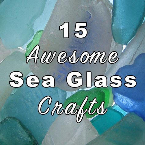 Beach Glass Projects, Sea Glass Diy, Sea Glass Art Projects, Beach Glass Crafts, Painted Glass Art, Sea Crafts, Beach Glass Art, Glass Art Projects, Sea Glass Beach