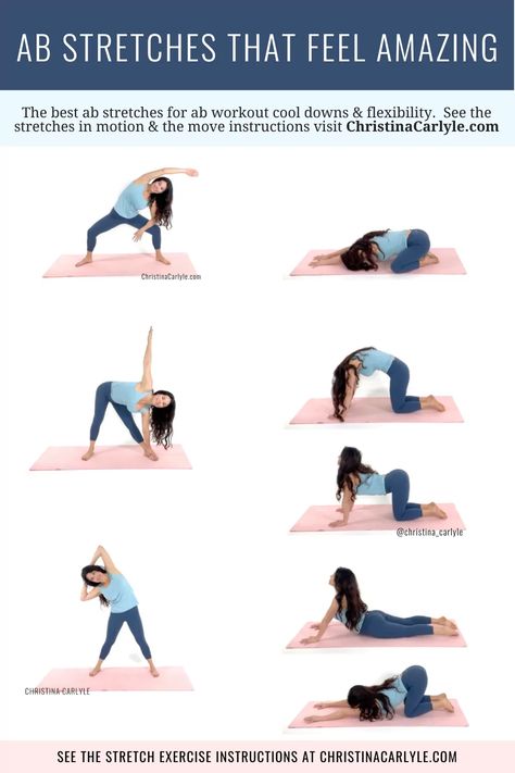 The best ab stretches to stretch the abs, improve flexibility, and recover after core workouts Ab Stretches, Metabolic Type, Core Stretches, Good Leadership Skills, Core Workouts, Cobra Pose, Best Abs, Poor Posture, Improve Flexibility