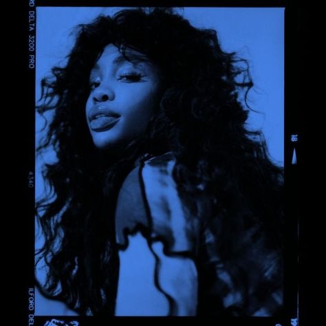 R&b Aesthetic, Sza Singer, Celebrity Aesthetic, Ghost In The Machine, Iconic Album Covers, Aesthetic Blue, Body Picture, Black Cartoon, Music Aesthetic