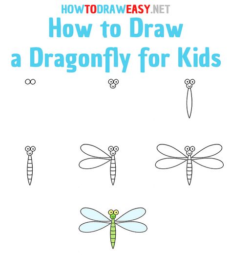 How to Draw a Dragonfly Step by Step #DragonFly #Insect #DragonflyDrawing #EasyDrawings #DragonflySketch #EasyDrawingDragonFly #InsectDrawing #Insects #StepbyStepDrawings Draw A Dragonfly, Insects For Kids, Elementary Drawing, Bugs Drawing, Dragonfly Drawing, Dragonfly Insect, Drawing Lessons For Kids, Drawing Tutorials For Beginners, Drawing Lesson