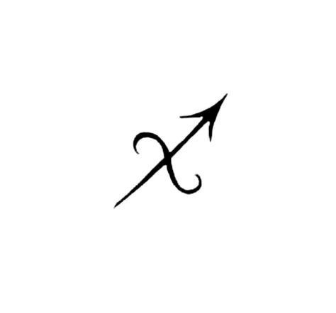 Tattoo Ideas For Sagittarius, Sagittarius Mini Tattoo, Sagittarius Glyph, Sagittarius Sign Symbol, Sagittarius Symbol Tattoo, Sagittarius Sign Tattoo, Sagittarius Drawing, Sagittarius Tattoo Designs Unique, Small Sagittarius Tattoos For Women