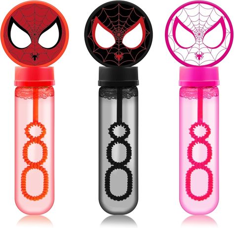 Amazon.com: 24Pcs Spider and Friends Bubble Wands for Superhero Theme Birthday Party Favors Kids Bubbles Party Supplies : Home & Kitchen Spiderman Birthday Snacks, Daycare Treats, Spiderman Things, Superhero Theme Birthday Party, Bubbles Party, Birthday Snacks, Bubble Party, Kids Bubbles, Spiderman Party