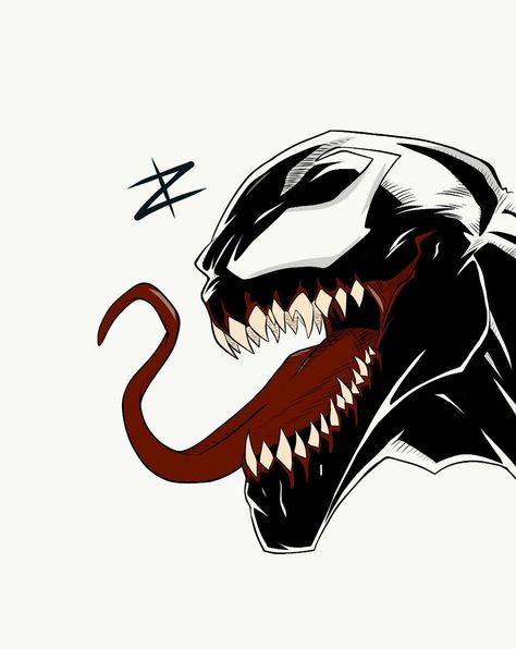 Marvel Tattoo Ideas, Venom Drawing, Venom Pictures, Venom Tattoo, Marvel Canvas, Marvel Art Drawings, Venom Art, Desain Quilling, Hxh Characters