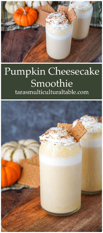 A recipe for a Pumpkin Cheesecake Smoothie! Pumpkin puree is blended with cream cheese, oats, banana, and spices for a delicious and easy fall drink. Pumpkin Cheesecake Smoothie, Cheesecake Smoothie Recipes, Cream Cheese Smoothie, Fall Smoothie Recipes, Pumpkin Spice Smoothie Bowl, Smoothie Pumpkin, Healthy Pumpkin Cheesecake, Pumpkin Shake, Fall Smoothies