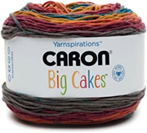 Knitting Cake, Cake Crochet, Yarn Display, Self Striping Yarn, Crochet Cake, Big Cake, Cross Stitch Projects Ideas, Caron Cakes, Caron Yarn