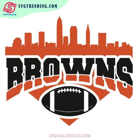 Cleveland Browns Logo, Cleveland Browns Football, Browns Football, Nfl Svg, Browning Logo, Brown Shirt, Sports Svg, Cute Poster, 100 Days Of School