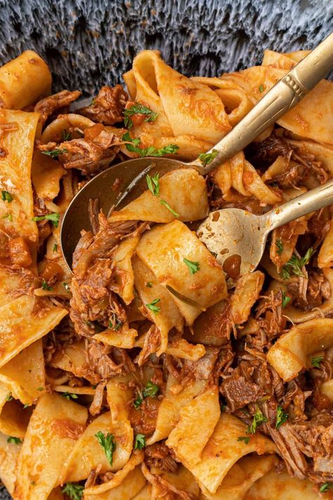 Lamb ragu is hearty, rich, and delicious! With super tender pieces of lamb, this recipe is always a winner! Lamb Pieces Recipes Meat, Lamb Pieces Recipes, Lamb Sauce Recipes, Lamb Ragu Recipe, Ragu With Pappardelle, Lamb Sauce, 2024 Meals, Lamb Ragu, Slow Cooker Lamb