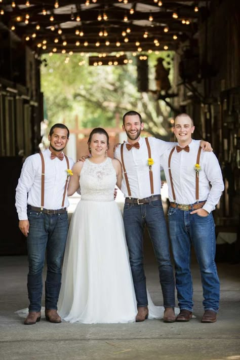 Groomsman Jeans, Groomsmen Jeans, Groom In Jeans, Country Wedding Groomsmen, Country Wedding Attire, Casual Country Wedding, Rustic Wedding Groomsmen, Casual Groom Attire, Country Bar