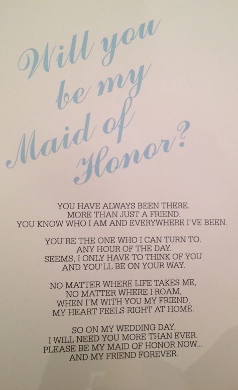 I Love this. Great way to ask your best friend to be your Maid of Honor Maid Of Honor Proposal For Mom, Best Friend Maid Of Honor Proposal, Letter To My Maid Of Honor Wedding Day, Maid Of Honor Proposal Best Friend, Mom Maid Of Honor Proposal, Asking Friends To Be Bridesmaids, Asking Maid Of Honor Ideas, Asking Best Friend To Be Maid Of Honor, Asking To Be Maid Of Honor Ideas