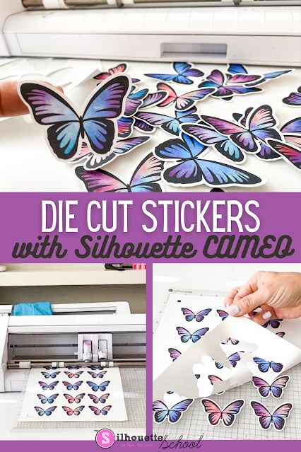 Stickers With Silhouette Cameo, Stickers Design Ideas, Print And Cut Silhouette, Silhouette Cameo Projects Beginner, Silhouette Cameo Beginner, Vinyl Projects Silhouette, Silhouette School Blog, Silhouette Cameo Vinyl, Silhouette Cameo Crafts