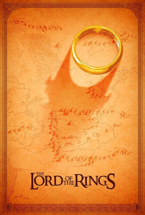 lotr lord of the rings Lords Of The Rings, Famous Movie Posters, Poster Grafico, Middle Earth Art, Tolkien Art, Lotr Art, The Two Towers, Rings Of Power, Lord Of The Ring