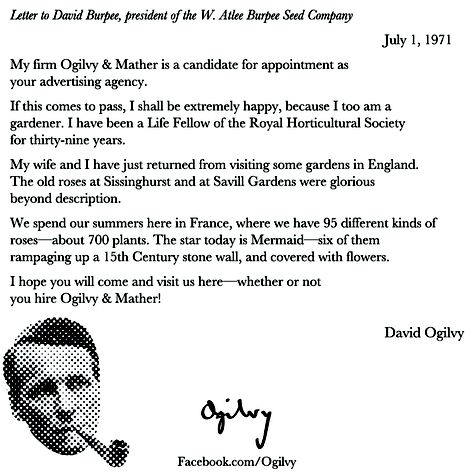 David Ogilvy shows how a stellar follow up looks in a memo on July, 1971, to a potential client David Ogilvy (who Ogilvy & Mather later won). #DavidOgilvy #Advertising #BestPractices Writer Motivation, Copywriting Advertising, David Ogilvy, Copywriting Inspiration, Ogilvy Mather, Advertising Tips, Guerilla Marketing, Best Ads, Creative Ads