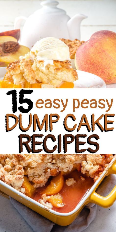 The best easy dump cake recipes you can make are all here. Gorgeous cherry dump cake recipes made from a cake mix, it's so simple! find pumpkin dump cake, blueberry dump cake recipe and delicious apple dump cake recipes everyone loves. Crockpot dump cake recipes here too. Strawberry dump cake recipe, Pineapple dump cake recipe and even a cherry pineapple dump cake recipe. Meal planning is so easy when you use dump cake recipes! Crockpot Dump Cake Recipes, Cherry Dump Cake Recipes, Crockpot Dump Cake, Easy Dump Cakes, Easy Dump Cake Recipes, Cherry Pineapple Dump Cake Recipes, Pineapple Dump Cake Recipe, Blueberry Dump Cake, Strawberry Dump Cake