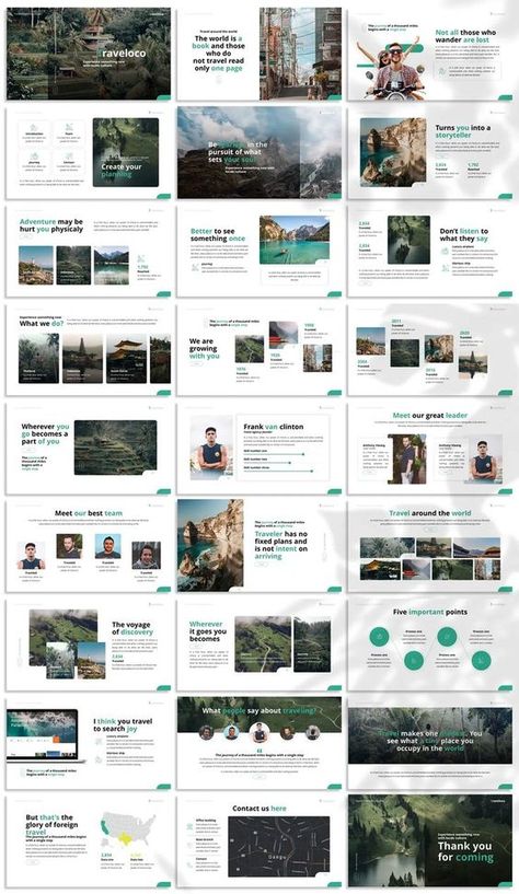 Travel Proposal Design, Tourism Presentation Design, Travel Presentation Design, Travel Proposal, Travel Presentation, Ebook Layout, Simple Powerpoint Templates, Mises En Page Design Graphique, Presentation Design Layout