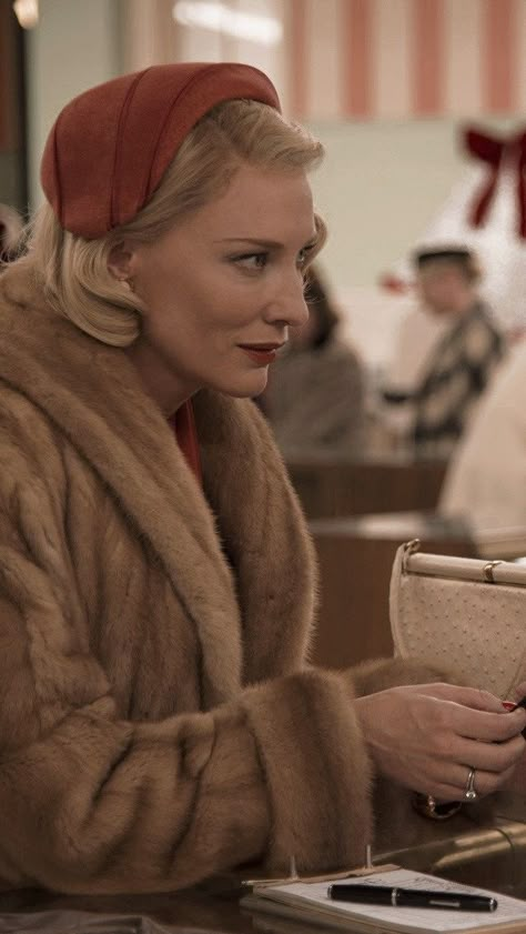 Cate Blanchett Carol Cate Blanchett Carol, Patricia Highsmith, Todd Haynes, Catherine Élise Blanchett, Rooney Mara, Beautiful Film, Wedding Tattoos, Outdoor Quotes, Reese Witherspoon