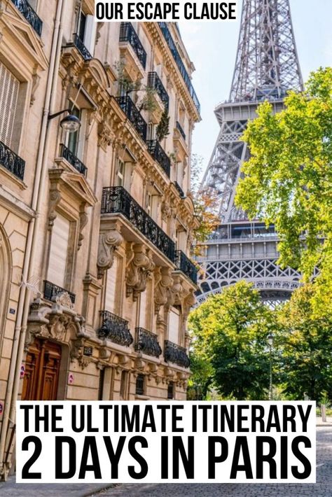 Planning to spend 2 days in Paris? Whether you're headed off on a weekend in Paris trip or you're visiting Paris in 2 days as part of a longer adventure in France, this Paris itinerary will ensure that you have the perfect two days in Paris France!  #paris #parisfrance #paristravel #travel #travelparis 2 Days In Paris, Two Days In Paris, Holiday Locations, Paris Honeymoon, Weekend In Paris, Visiting Paris, Paris Itinerary, Paris Travel Tips, Paris France Travel