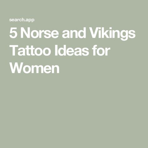 5 Norse and Vikings Tattoo Ideas for Women Viking Warrior Tattoos For Women, Norwegian Tattoos For Women, Norse Pagan Tattoos For Women, Viking Tattoo Women, Freya Tattoo Norse Mythology, Vikings Tattoo Ideas, Viking Tattoos For Women Norse Mythology, Nordic Art Vikings, Nordic Tattoo Women