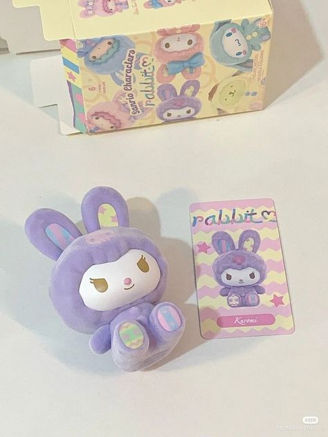 Kuromi Toy, Sanrio Things, Hello Kitty Keychain, Hello Kitty Characters, Baby Pink Aesthetic, Birthday Toys, Cute Animal Drawings Kawaii, Mini Figurine, Hello Kitty Iphone Wallpaper