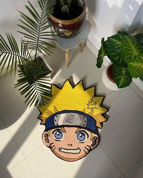 Anime Rug, Naruto Rug, Naruto Rugs, Disney Rug, Rug Art, Cool Rugs, Hand Tufted Rugs, Tufted Rug, Natural Wool