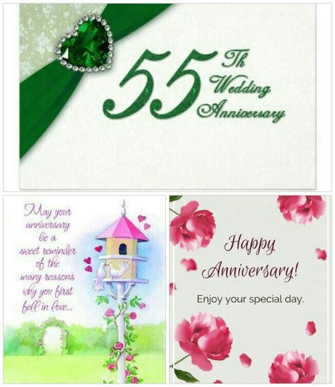 Happy 55th Anniversary!! 💞 Happy 55th Anniversary, 50th Wedding Anniversary Wishes, 1st Wedding Anniversary Wishes, Marriage Anniversary Cards, Emerald Wedding Anniversary, Veil Updo, Anniversary Wishes For Husband, 55th Wedding Anniversary, Wedding Anniversary Quotes