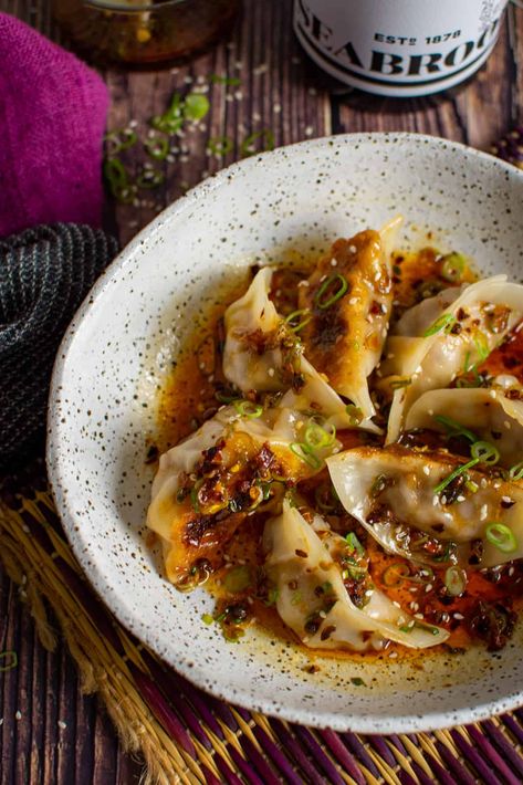 Cabbage Dumplings, Pork Cabbage, Pork Mushroom, Frozen Dumplings, Pork And Cabbage, Fried Dumplings, Pork Dumpling, Dinner Party Recipes, Global Cuisine