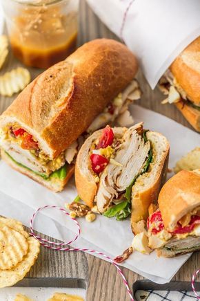 Teriyaki Chicken Sub Sandwich Recipe | The Cookie Rookie | Bloglovin’ Chicken Sub Sandwich, Teriyaki Chicken Sandwich, Teriyaki Dressing, Chicken Egg Salad, Teriyaki Chicken Salad, Chicken Subs, Egg Salad Sandwich Recipe, Baguette Sandwich, Sub Sandwich