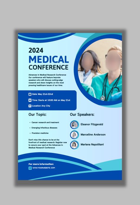 Medical Conference, Conference Poster, Digital Decorations, Technology Posters, Precision Medicine, Ourselves Topic, Conference Design, Flyer And Poster Design, Powerpoint Word