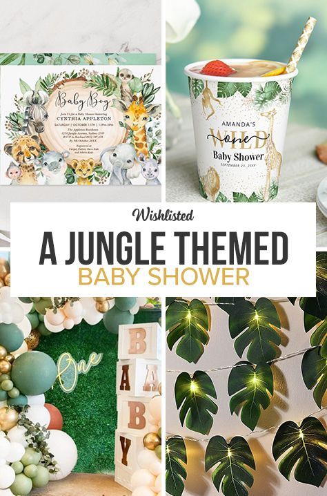 Jungle Shower Theme, Wild Baby Shower Theme Boy, A Wild One Baby Shower Theme, Jungle Themed Baby Shower Food, Baby Jungle Baby Shower Theme, Baby Boy Jungle Shower Ideas, Jungle Theme Baby Shower Games, Baby Shower Safari Theme Food, Jungle Theme Baby Shower Ideas Girl