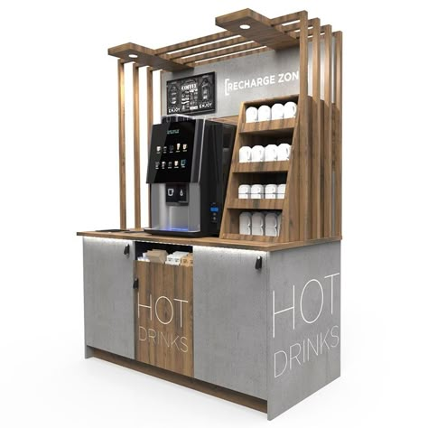 Coffee Zone, Coffee Display, Shoe Store Design, Coffee Stations, Food Cart Design, Cafe Concept, Coffee Stands, Kiosk Design, Best Small Business Ideas