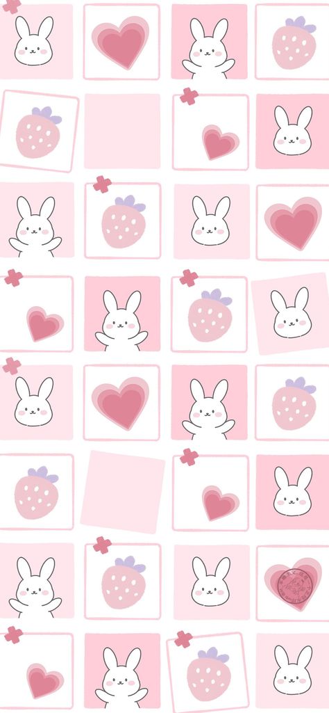 Lovecore Aesthetic Laptop Wallpaper, Pink Bunny Wallpaper, Wallpaper Bunny, Cute Pink Wallpaper, Iphone Wallpaper Kawaii, Bunny Wallpaper, Wallpaper Doodle, Cute Desktop Wallpaper, Kpop Style