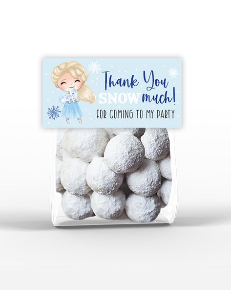 Frozen Favor Ideas, Frozen Birthday Party Goodie Bags, Party Favors Frozen Theme, Elsa Goodie Bag Ideas, Frozen 2 Party Favors, Elsa 3rd Birthday Party Ideas, Frozen Birthday Party Treats, Elsa Birthday Ideas, Frozen Elsa Birthday Party Ideas