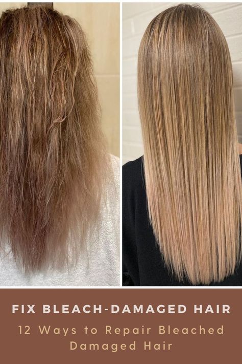 Super Damaged Hair Repair, Salon Treatments For Damaged Hair, Bleach Hair Repair, Hair Mask For Bleached Damaged Hair, Hair Mask After Bleaching, Fried Bleached Hair, Damaged Ends Repair, Blonde Damaged Hair Remedies, Fix Damaged Bleached Hair