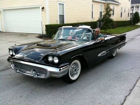 1959 Ford Thunderbird convertible 1959 Thunderbird, 1959 Ford Thunderbird, Thunderbird Car, 1950s Cars, Ford Thunderbird Convertible, Thunderbird Convertible, Convertible Cars, Old American Cars, Cars Usa