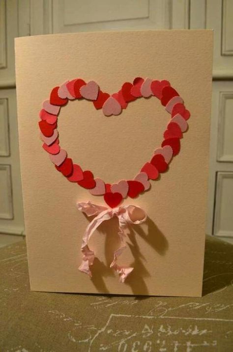 Homemade Valentines Gift, Valentines Day Cards Diy, Paper Projects Diy, Valentines Day Cards Handmade, Diy Valentines Cards, Diy Valentine's Day, Valentine Cards Handmade, Homemade Valentines, Valentine's Day Cards