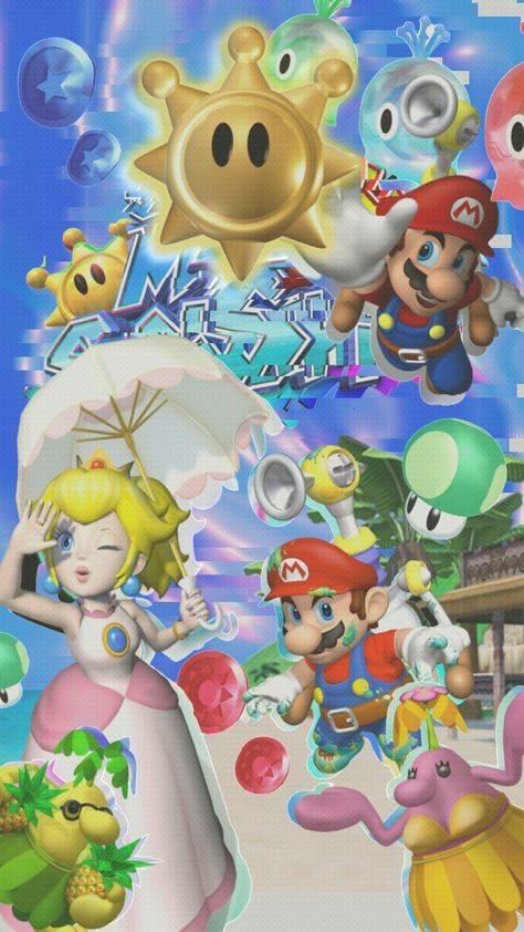 #supermariosunshine #supermario #mario #gamecube #nintendo Super Mario Sunshine, Sunshine Wallpaper, Gamecube Games, Rare Features, Nostalgic Pictures, Nintendo Sega, Retro Gaming Art, Super Mario World, Xbox Game