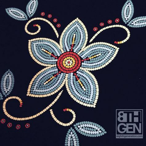 Native American Beadwork Patterns, Beaded Flowers Patterns, Beaded Moccasins, Patterns Floral, Native Beading Patterns, Beadwork Designs, Native Beadwork, Beading Patterns Free, Beautiful Beadwork