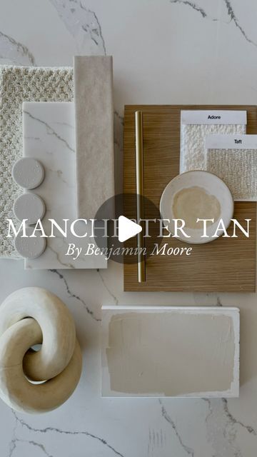 Tara Nelson on Instagram: "Manchester Tan by Benjamin Moore 🤍

Bringing back an oldie but a goodie with this stunning shade of beige! Manchester Tan by @benjaminmoore is the perfect neutral paint color to anchor any space! This beautiful tan has been one of the most popular neutrals in the Benjamin Moore library of colors and it is fun to see it make a roaring comeback.

It’s quiet elegance is perfect in modern and traditional homes and it pairs wonderfully with a warm or cool white. It also plays well with a super saturated charcoal, green, or blue.  It is perfect for living rooms, entryways, cabinets and so much more! 

Tile Seen Here: 
Prati 24” x 48” Honed Porcelain Field Tile in Calacatta Borghini Warm from @bedrosianstile 

Marin 2” Penny Round Matte Porcelain Mosaic in Pebble Gray Benjamin Moore Manchester Tan, Perfect Neutral Paint Color, Manchester Tan Benjamin Moore, Calacatta Borghini, Manchester Tan, Quiet Elegance, Ann Sacks, Penny Tile, Neutral Paint Color