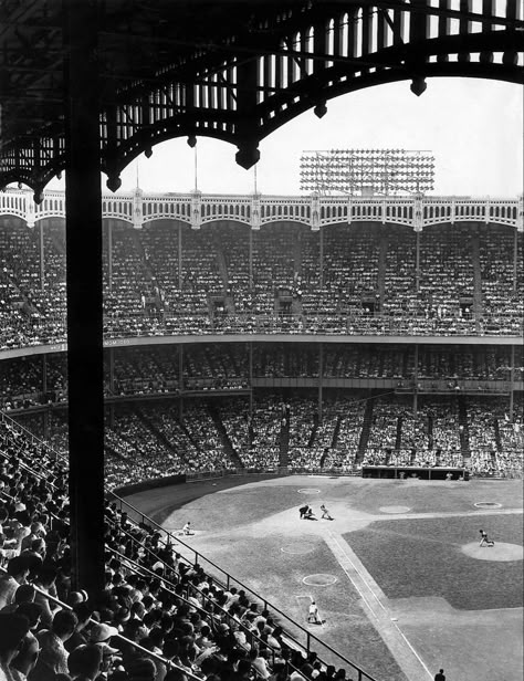 Yankees Aesthetic, Major League Baseball Stadiums, Old New York, Ny Baseball, Stadium Architecture, Mlb Stadiums, Baseball Park, New York City Photos, Evil Empire