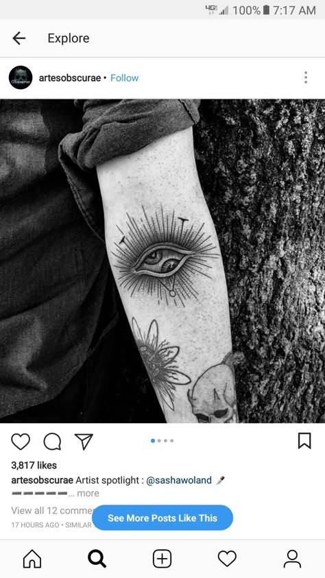 Eyeball Chest Tattoo, Tool The Band Tattoos, Tool Eye Tattoo, Eye Tattoo On Leg, Tool Tattoo Band, Red Eye Tattoo, Tool Band Tattoo, Ojo Tattoo, Tattoo Swallow