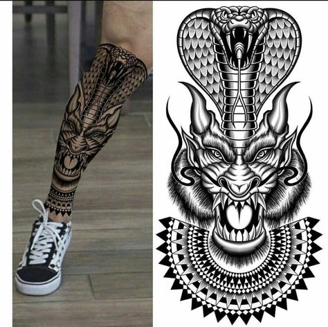 Pin by Blair Potts on left leg | Leg tattoo men, Best sleeve tattoos, Hand tattoos for guys Tattoo Maori Perna, Tattoo Pierna Hombre, Rasta Tattoo, King Cobra Tattoo, Polynesian Leg Tattoo, Geometric Tattoo Leg, Mandala Tattoo Men, Full Hand Tattoo, Best Leg Tattoos