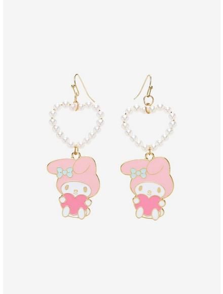 My Melody Earrings, Sanrio Finds, Hot Topic Sanrio, Sanrio Products, Sanrio Jewelry, Sanrio Things, Sanrio Toys, Sanrio Clothing, Quinceanera Jewelry