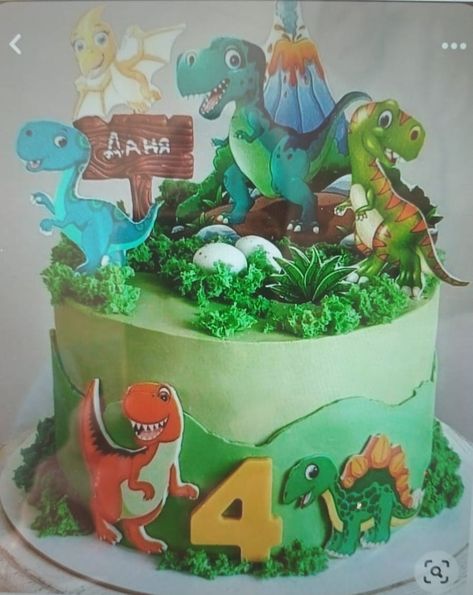 Dinosaur Cakes For Boys, Dinosaur Cake Ideas, Dinasour Birthday, Dino Birthday Cake, Donut Decorating Ideas, Cake Designs For Boy, Dinosaur Birthday Theme, Dino Cake, Dinosaur Birthday Cakes