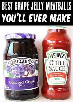 Grape Jelly Meatballs Crockpot, Jelly Meatballs Crockpot, Meatballs Recipe Easy, Chili Sauce Meatballs, Grape Jelly Chili Sauce, Crockpot Meatball, Meatball Sliders Recipes, Easy Crockpot Meatballs, Grape Jelly Meatballs Recipe