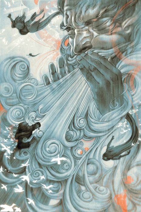 Wind Art, Arte Peculiar, James Jean, Desenho Tattoo, Art And Illustration, Art Plastique, Comic Books Art, The Wind, Art Illustration