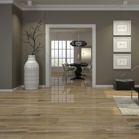 Living Room Wood Floor, Living Room Wall Color, Room Wall Colors, Living Room Tiles, Floor Tile Design, Room Tiles, Room Paint Colors, Brown Living Room, Paint Colors For Living Room