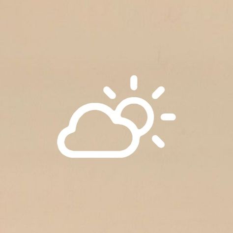 Beige Weather App Icon, Beige Weather Icon, Weather Logo, Fall Backgrounds Iphone, Beige Icons, Fall Backgrounds, Ipad Ideas, Network Icon, Beige Icons:)