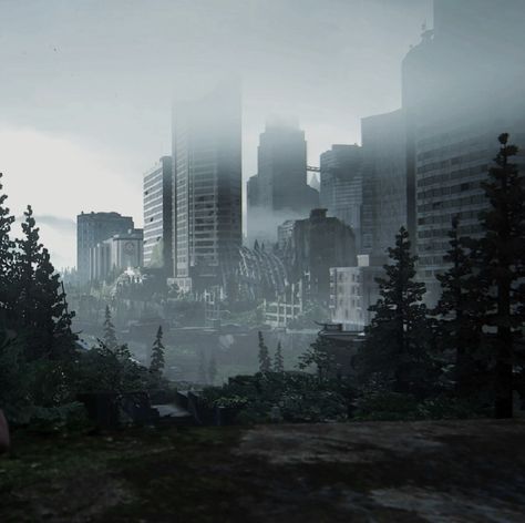 game: tlou 2 (2020) Seattle Wallpaper, Apocalypse Landscape, Apocalypse Aesthetic, Where Is The Love, Last Of Us, Dark Ages, Zombie Apocalypse, End Of The World, Aesthetic Design