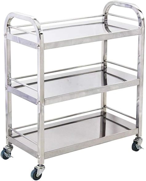 ???Factory Direct Sales Can Be Purchased Wholesale???Product Description???Name: Utility Cart???Product Structure: Metal Structure???Color: Silver???Quantity: 1???4 Casters and 2 Side Handles Promote Smooth Maneuverability???Ideal for Industrial,Commercial Environments,Hotel, Restaurant,Catering,Kitchen, Office, Garage, Banquet Hall and More???Assemble is Quick and Easy Kitchen Utility Cart, Wine Cart, Cart On Wheels, Kitchen Utility, Serving Trolley, Tea Cart, Storage Trolley, Utility Cart, Rolling Cart