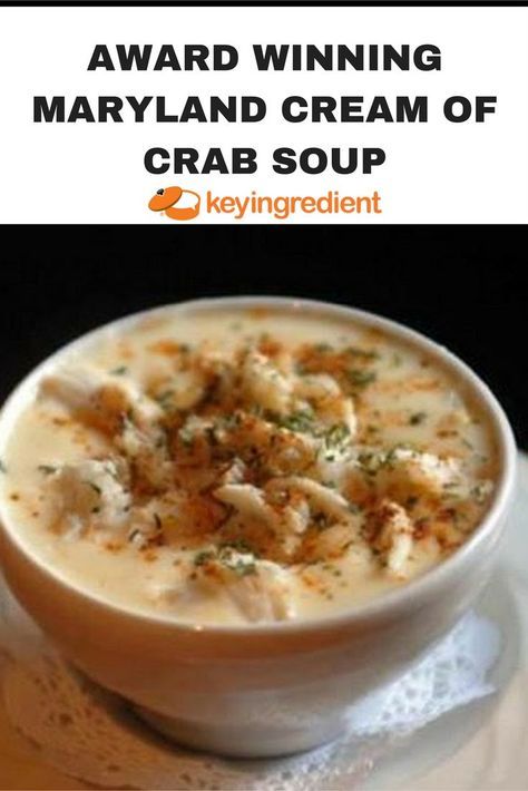 Maryland Cream Of Crab Soup Recipe, Maryland Cream Of Crab Soup, Cream Of Crab Soup Recipe, Cream Of Crab, Crab Soup Recipe, Maryland Crab Soup, Crab Soup Recipes, Crab Appetizer, Seafood Soups